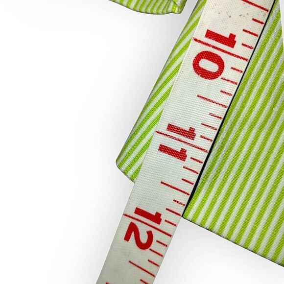 LRL Lauren Womens Shorts Sz 10 Golf Walking Green Stripped Active Bermuda - Picture 8 of 8